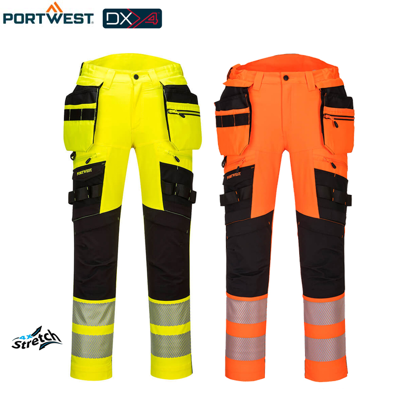 DX4 Warnschutzhose mit Holstertaschen 4xStretch