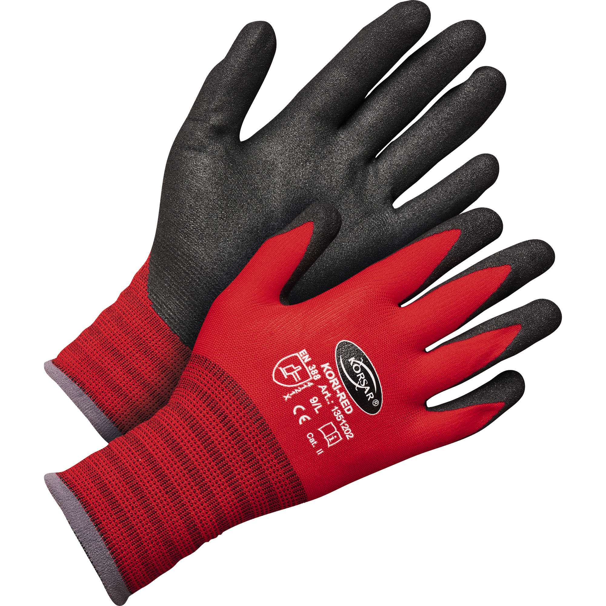 Korsar Textilhandschuh Kori-Red/Kori-Black
