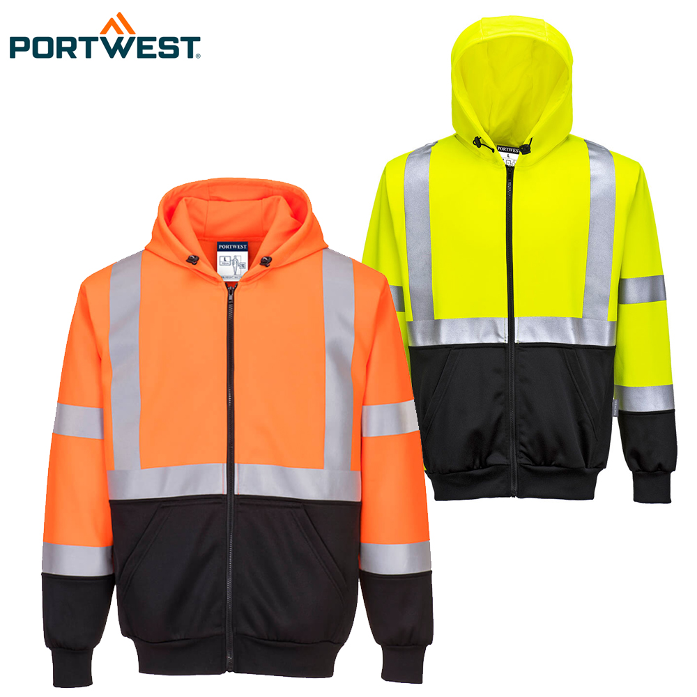 Warnschutz-Kapuzensweatjacke