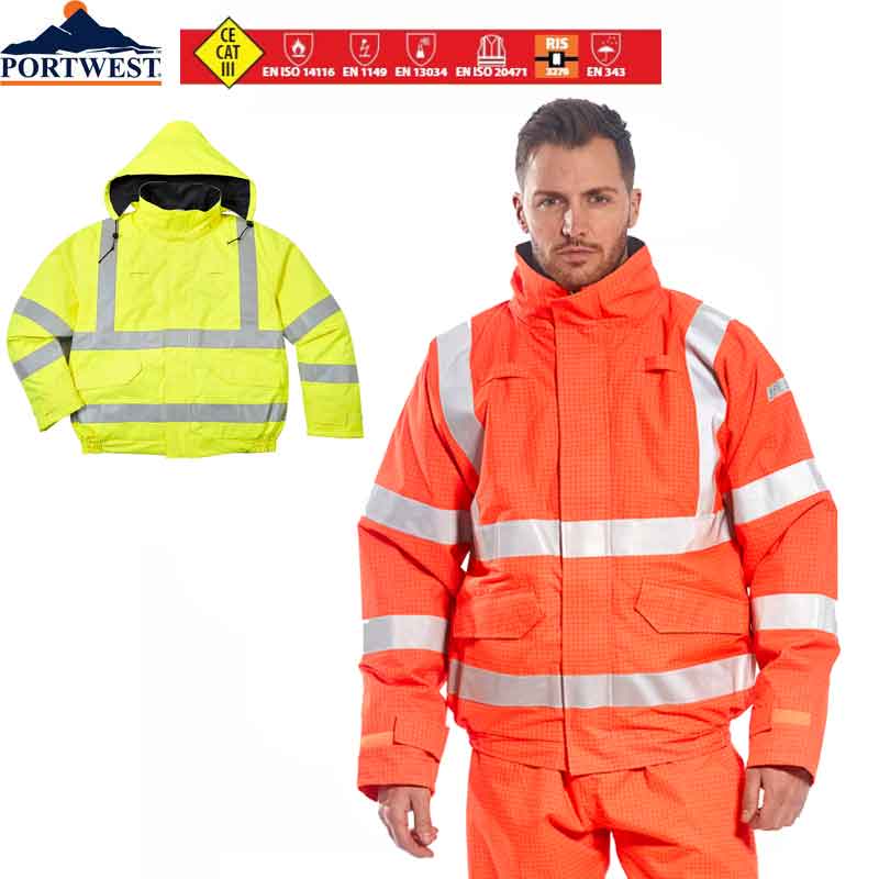 Bizflame Regen Warnschutz-Pilotenjacke