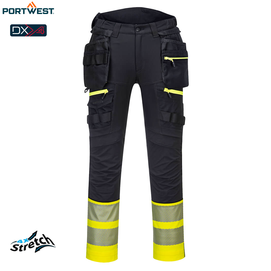 DX4 Warnschutzhose Kl.1 mit Holstertaschen 4xStretch