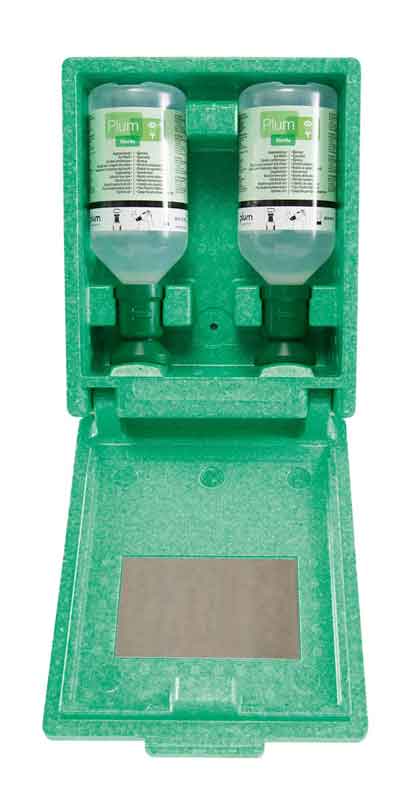 Augenspülstation in Wandbox