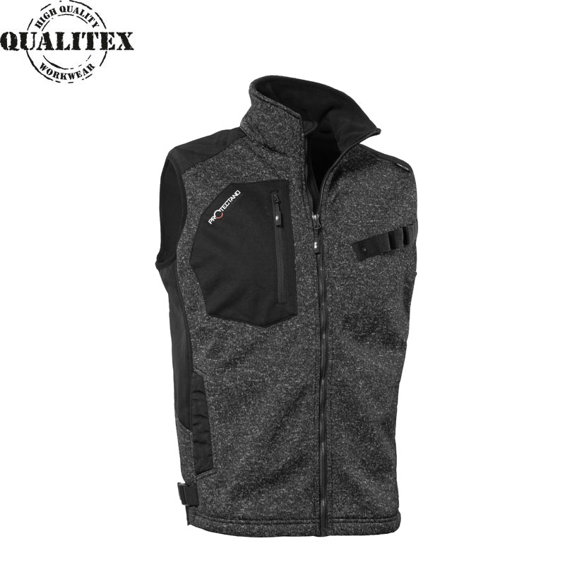 Protectano Strickfleeceweste mit Cordura